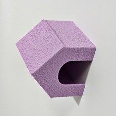 크레스티드 게코 3D프린터 하우스 은신처 L 준성체~성체용, 1개, 퍼플L