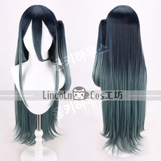 블루 아카이브 텐도 아리스 코스프레 가발 코스튬 할로윈, 가발 + 헤어넷