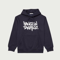 [국내 매장품] HANGTEN 공용 백 브러쉬 그래피티 로고 후드티셔츠_300(10540-031-812-12) 162805
