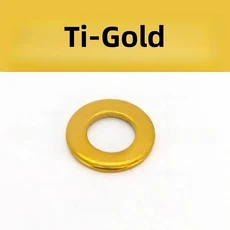 M4 M5 M6 M8 M10 M12 304 스테인리스 스틸 플랫 와셔 티타늄 골드 블루 가스켓 오토바이용, 02 Ti-Gold, 03 M10x20x2mm-5pcs