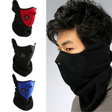 호흡편한 오토바이 겨울 바라클라바 방한 마스크 워머, 레드마스크, 1개