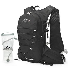 IX INOXTO 남성용 여성용 러닝 하이드레이션 조끼 러닝용 워터 백팩 3L 러닝 하이드레이션 팩 트레일 러닝 마라톤 레이스 하이킹용 (블랙 화이트)