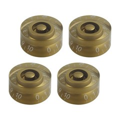 새로운 4PCS 배럴 일렉트릭 기타 손잡이 LP/SG 부품 용 볼륨 톤 캡 버튼 가능한 13 가지 색상, 12 gold