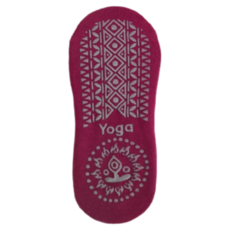 綁帶毛圈防滑瑜珈襪/護跟襪