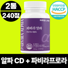 하루담랩 파비라 알파cd 분말 100% 정품, 2개, 120정