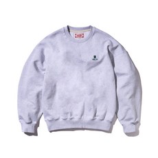 EVERYDAY 에이카화이트 AECA클로버 스웨트 셔츠-LIGHT 그레이