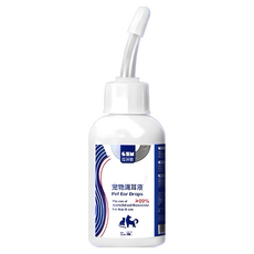 GEM 寵物專用軟管潔耳液 貓犬適用 無色無味 抗菌除臭 寵物清潔, 2個, 120ml