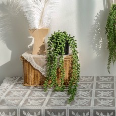 케이트가든 행잉플랜트 조화 미니화분, 콩난바인 화분, 1개