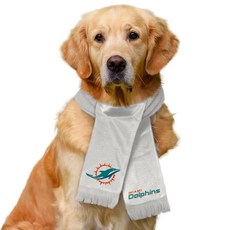 Littlearth NFL 시카고 베어스 애완동물 스카프 - 공식 라이선스 팀 사이즈: 스몰 436794, 마이애미 돌고래