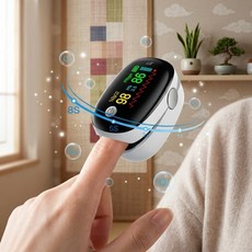 휴대용 가정용 산소포화도 측정기 검사 혈중산소포화도 측정 맥박수 맥박 기계 검사기, 01-LK88(TFT 고급형)