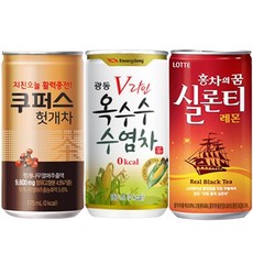 Yotta 팔도 쿠퍼스 광동 옥수수수염차 롯데 실론티 30캔씩 미니캔음료 업소용음료수 차음료, 175ml, 90개