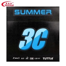 【雙兵桌球】 桌球膠皮 TUTTLE SUMMER-3C 大顆粒套膠, 1個, 黑色 2.2mm, 黑色