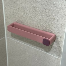 굿원 욕실 슬리퍼걸이 실내화 거치대, 1개, 핑크