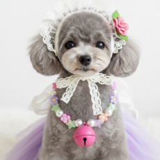 베라킴 반려견 반려묘 야광방울목걸이, 1개, 핑크