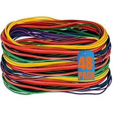 1INTHEOFFICE 대형 고무 24개 밴드, 48 bands