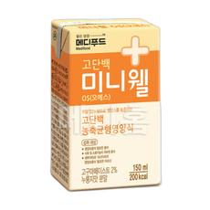 메디푸드 미니웰 OS( ) 고구마(누룽지)맛 / 고단백 고농축 균형영양식 오에스, 24세트