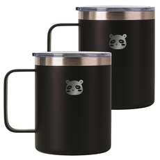 믿추 스텐 머그컵 텀블러 보온보냉, 블랙, 400ml, 1개