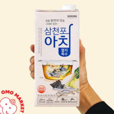 서강유업 삼천포 아침 멸치육수 소스 천연육수조미료, 1L, 8팩