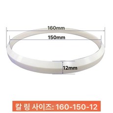 오일컵 칼날 세라믹 컵링 패드인쇄기 전용 내마모 커팅 부품 세트 90-82-12, 160 x 150x12 단일 칼날, 기본 색상