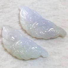92jade 冰種紫羅蘭翡翠蝴蝶玉墜，精雕玉蝶吊墜, 1個