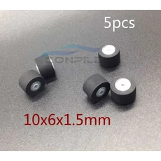 카세트 데크 테이프 스테레오 플레이어용 5개 10mmx6x1.5 핀치 롤러