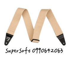 FENDER 0990642063 SuperSoft 系列 吉他背帶 米白色, 1個, 米白色 0990642063