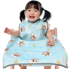 벨베이비 이유식 턱받이 나시 완전커버 라지, (리뉴얼)강아지, 1개, 1개입