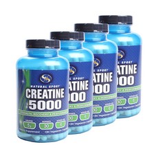 NATURAL SPORT 肌酸素食補充膠囊 5000IU, 4個, 180 件