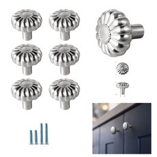 Goo-Ki 예쁜 서랍 손잡이 가구 서랍 손잡이 서랍장 손잡이 가구문고리, 6개, LN-밝은 니켈