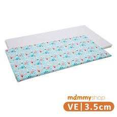 享居DOTDOT- VE嬰兒護脊床墊 (3.5cm) 布套 -走走恐龍 德國綿體 天絲布套居家專用, 1個, VE嬰兒護脊床墊,60x120x3.5cm