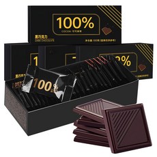 (개별포장) 다크 초콜릿 100% 지방감소 초콜릿 카카오 무가당 다크 초콜렛 건강한 간식 무설탕 비건 저칼로리 다크 초콜릿, 1개, 300g