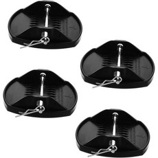 4개 RV 안정화 잭 블록 캠퍼 레벨링 패드 모터홈 트레일러 안정기, 4개 RV 안정화 잭 블록 캠퍼 레벨링 패드 모터홈 트