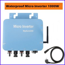 방수 태양 전지 패널 순수 그리드 MPPT AC 36V 사인파 스마트 220 110V 1000W 인버터 1KW, 110-120V US Plug, CHINA
