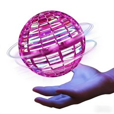 智能飛行球 LED 七彩燈 遙控互動 飛行玩具, 粉色, 1個