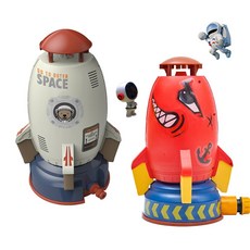 Hi-toys 飛天灑水火箭 戲水玩具, 紅色, 1個