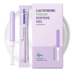 아마존평점4.5+ 미국출고 169802 LACTOMORE 비건 펩타이드 젤 (1.8ml x 10개) | 친밀한 수분 공급 및 편안함 펩타이드 나이아신아미드 락토바실러스 함유