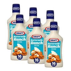 크래프트 버터밀크 랜치 샐러드 드레싱 Kraft Buttermilk Ranch Dressing, 473ml, 6개