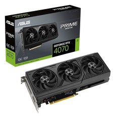 ASUS SFF RTX 5070 지원 그래픽 프라임 엔비디아 OC 에디션 카드 지포스, Prime (Black), RTX5070