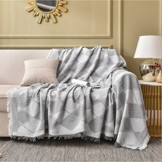 Arvo Home 沙發蓋毯 萬用流蘇餐桌巾野餐墊