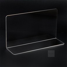 L형 투명 아크릴 칸막이 중형 디스플레이, 색상, 1개