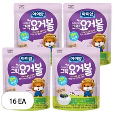 아이얌 그릭요거볼, 블루베리맛, 20g, 16개