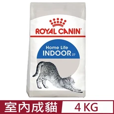 ROYAL CANIN 室內成貓飼料 4KG, 1個, IN27 4公斤