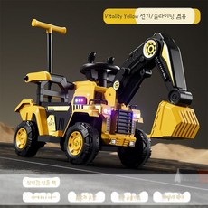 어린이용 굴삭기 대형 소년용 장난감 자동차 전기 굴삭기 원격 제어 후크 기계 엔지니어링 차량에 앉을 수 있음, P