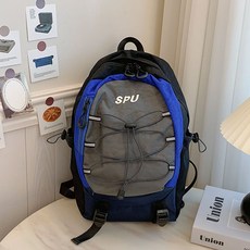 戶外登山包男女通用雙肩揹包輕便防水徒步旅行運動旅遊幼兒園書包, 藍色