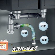 【開發票/統編】廚房管道下水道疏通劑 專用油污堵塞溶解劑 1小瓶【防蟲防鼠+祛除異味】100ML, 1個, 1小瓶【防蟲防鼠+祛除異味】發100ML,廚房管道化油【免拆卸+融油污】不傷管道