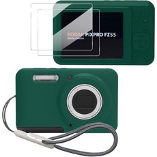 Tedubax KODAK PIXPRO FZ55용 케이스 소프트 실리콘 - 긁힘 방지 슬림핏 경량 보호 커버 핑크, Dark green