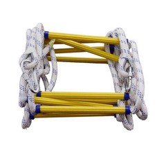 消防逃生家用繩梯 兒童軟梯 防滑軟梯 樹脂訓練救援救生繩梯 攀爬軟梯, 1個