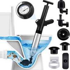 변기막혔을때 뚫어뻥 뚜러뻥 변기 화장실 싱크대 세면대 스테인리스, 그레이