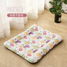 【DC寵物有發票】 寵物夏日睡墊 防水睡窩不黏毛 A349, 1個, 2#可樂兔,S【35CM * 45CM】