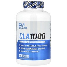 EVL CLA 1000 공액 리놀레산 잇꽃씨 오일 소프트젤 180정, 1개